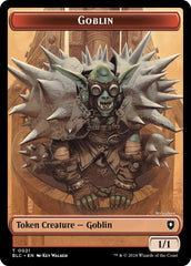 Goblin // Thopter Double-Sided Token [Bloomburrow Commander Tokens] | Good Games Morley