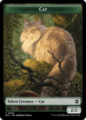 Cat // Treasure Double-Sided Token [Bloomburrow Commander Tokens] | Good Games Morley