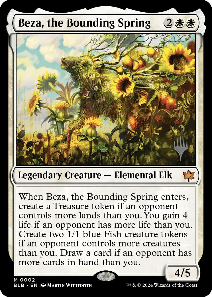 Beza, the Bounding Spring (Promo Pack) [Bloomburrow Promos] | Good Games Morley