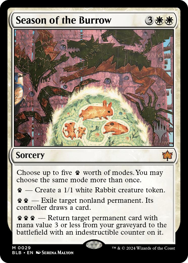 Season of the Burrow (Promo Pack) [Bloomburrow Promos] | Good Games Morley