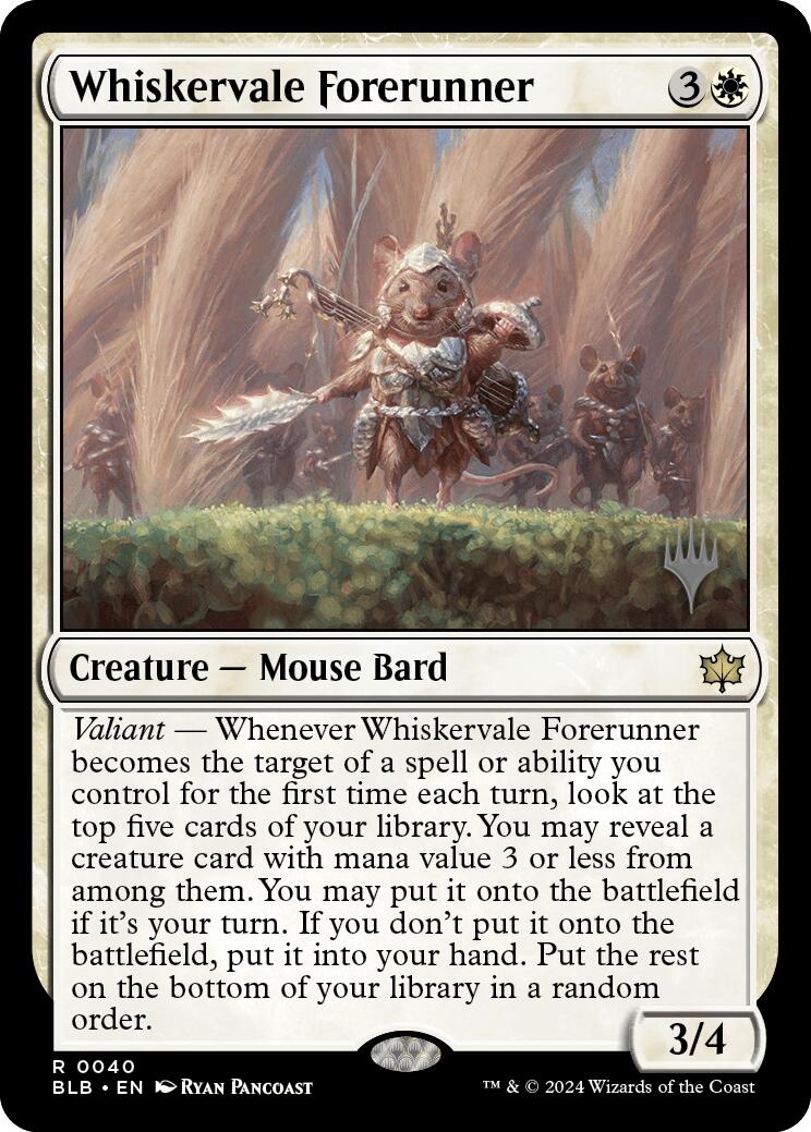 Whiskervale Forerunner (Promo Pack) [Bloomburrow Promos] | Good Games Morley