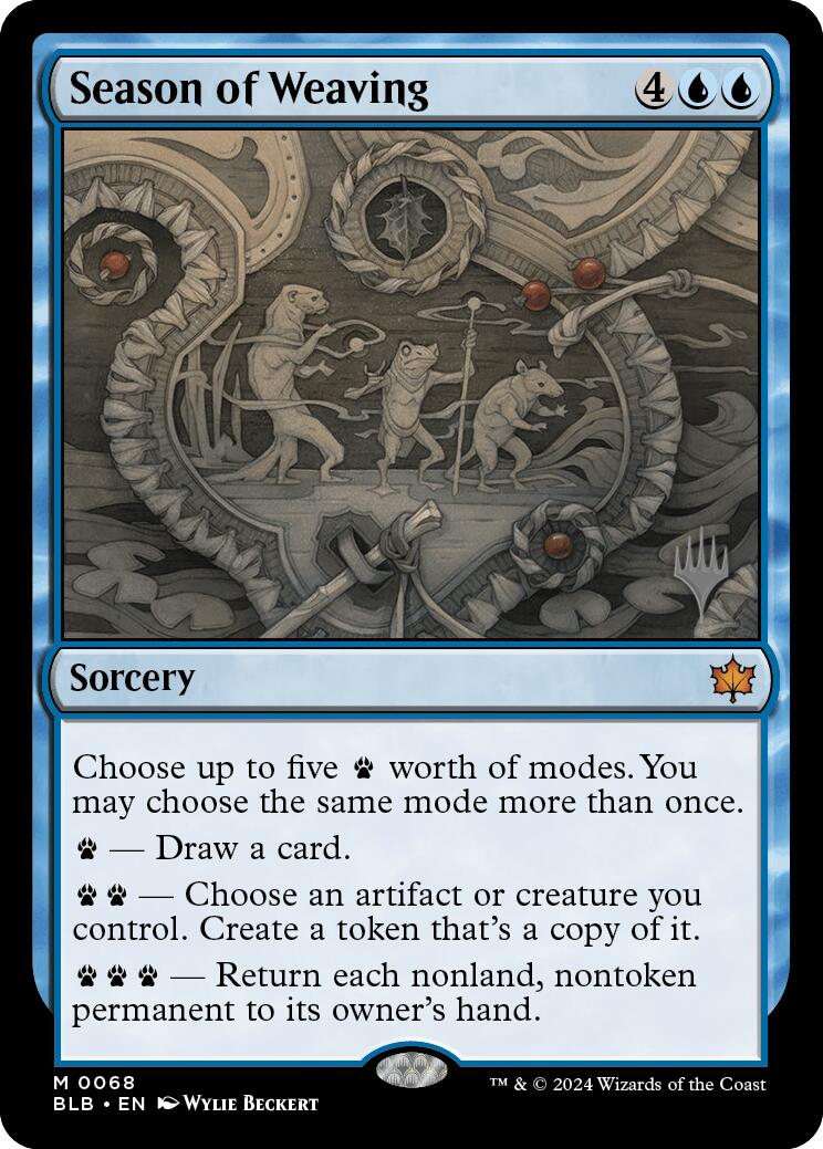 Season of Weaving (Promo Pack) [Bloomburrow Promos] | Good Games Morley