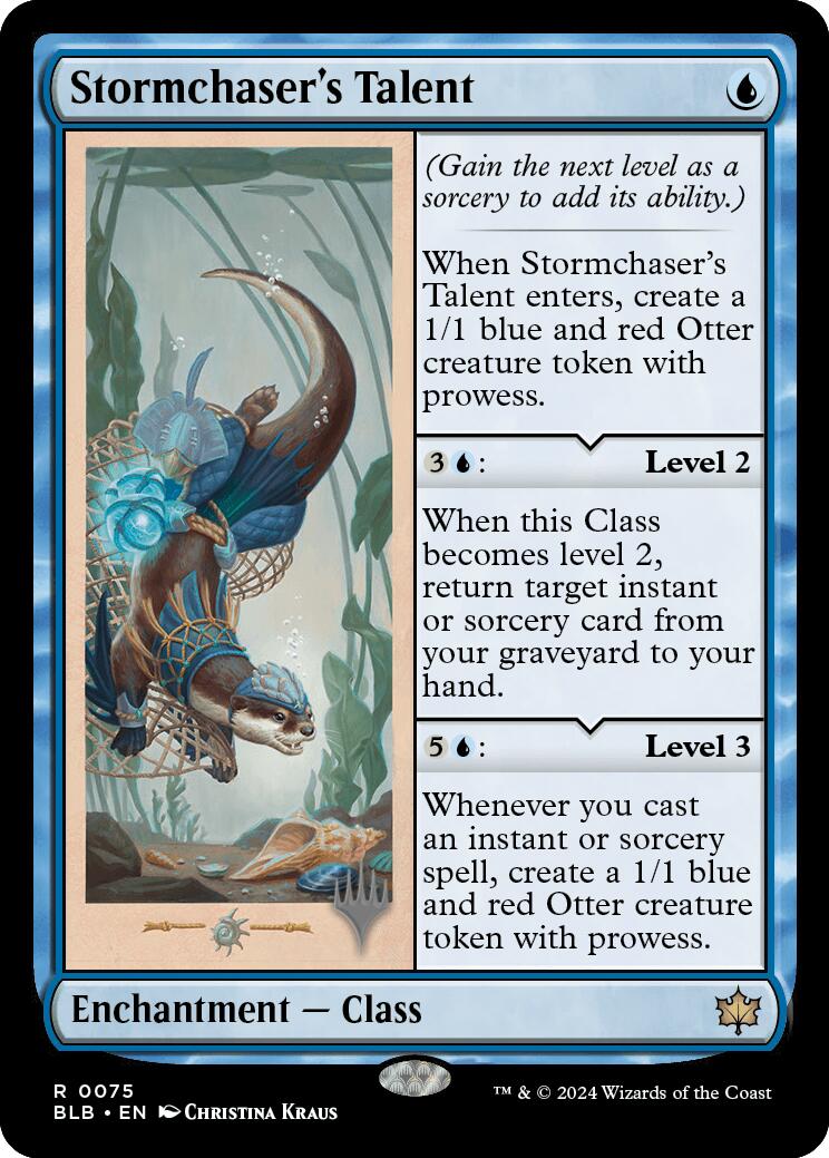 Stormchaser's Talent (Promo Pack) [Bloomburrow Promos] | Good Games Morley