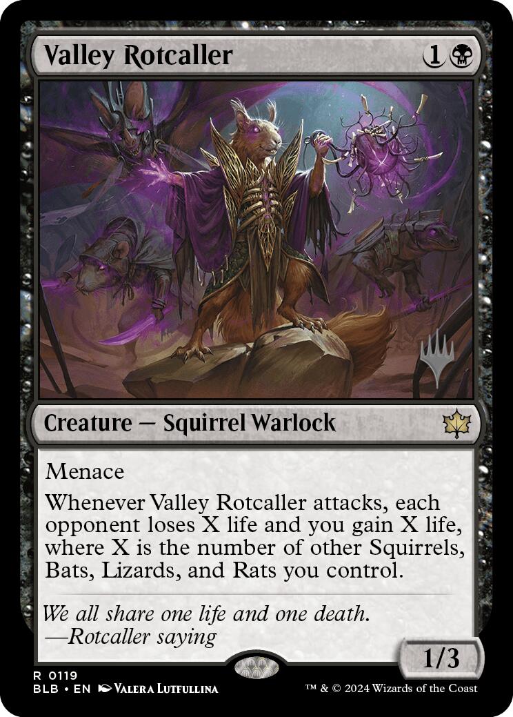 Valley Rotcaller (Promo Pack) [Bloomburrow Promos] | Good Games Morley