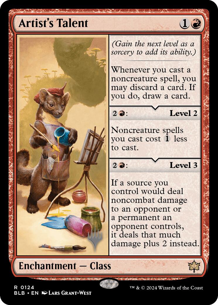 Artist's Talent (Promo Pack) [Bloomburrow Promos] | Good Games Morley
