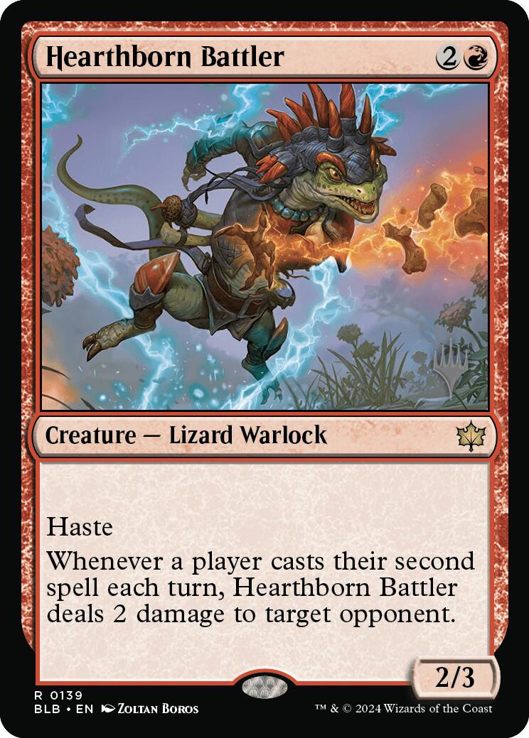 Hearthborn Battler (Promo Pack) [Bloomburrow Promos] | Good Games Morley