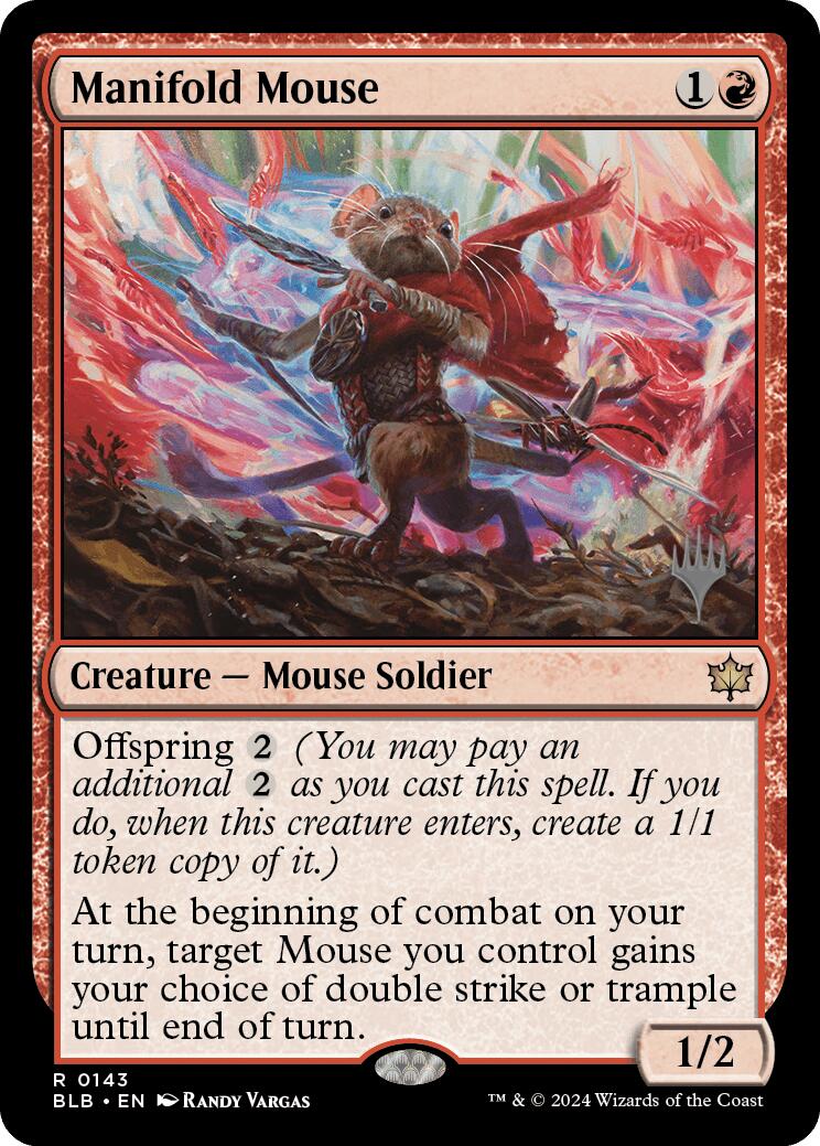 Manifold Mouse (Promo Pack) [Bloomburrow Promos] | Good Games Morley