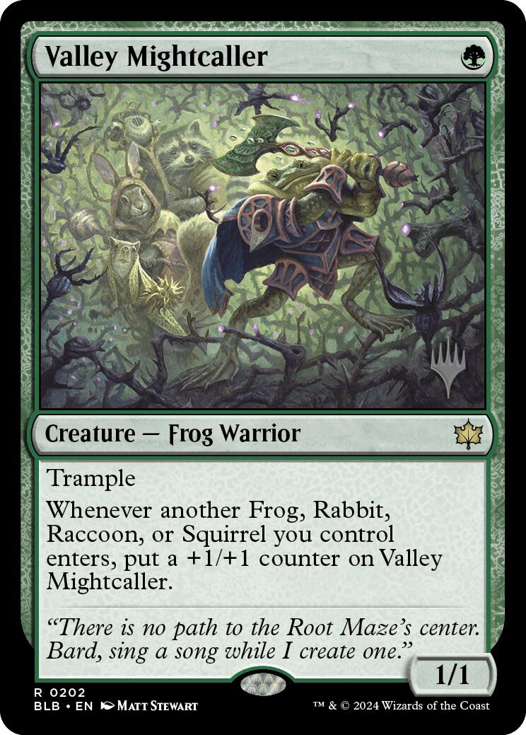 Valley Mightcaller (Promo Pack) [Bloomburrow Promos] | Good Games Morley