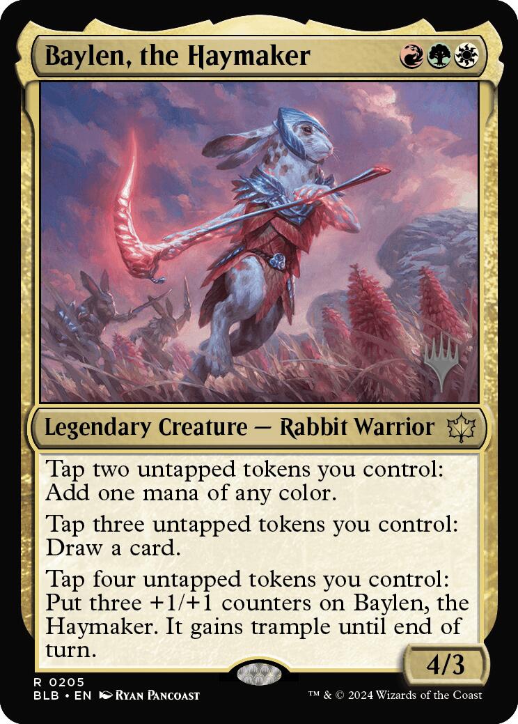 Baylen, the Haymaker (Promo Pack) [Bloomburrow Promos] | Good Games Morley