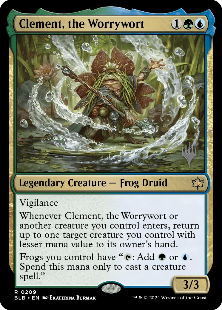 Clement, the Worrywort (Promo Pack) [Bloomburrow Promos] | Good Games Morley