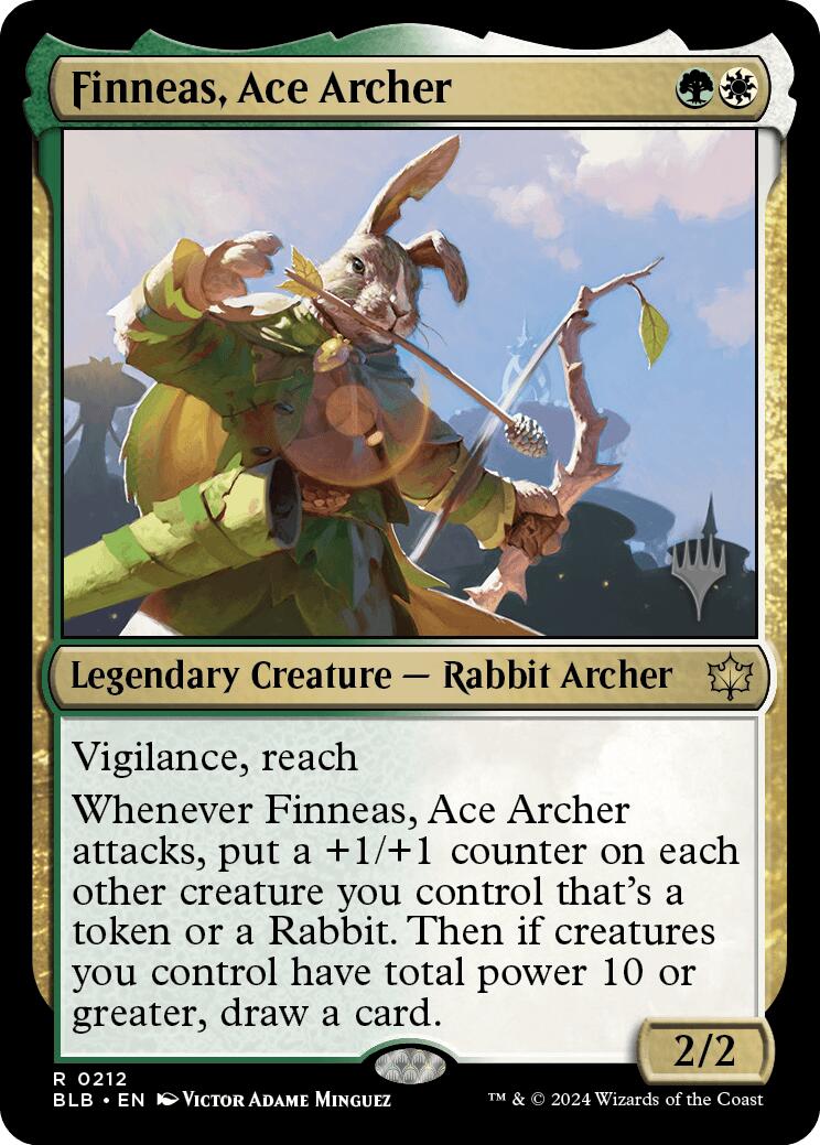 Finneas, Ace Archer (Promo Pack) [Bloomburrow Promos] | Good Games Morley