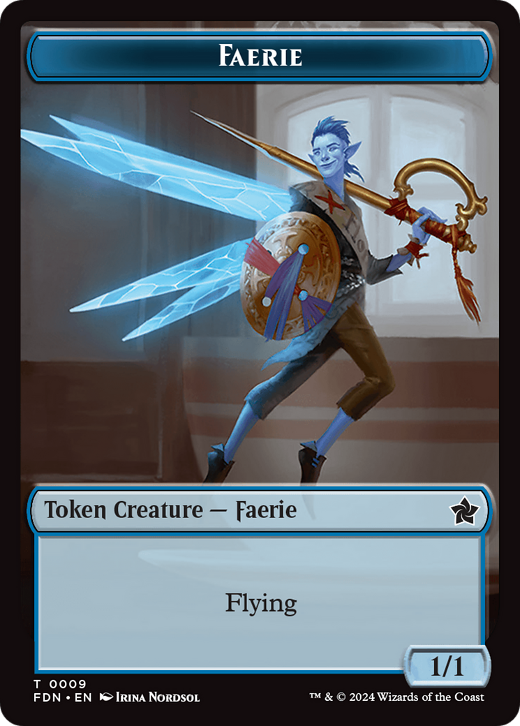 Soldier // Faerie Double-Sided Token [Foundations Tokens] | Good Games Morley