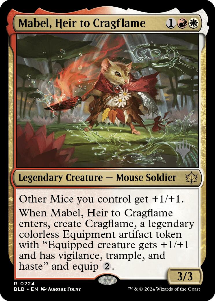 Mabel, Heir to Cragflame (Promo Pack) [Bloomburrow Promos] | Good Games Morley