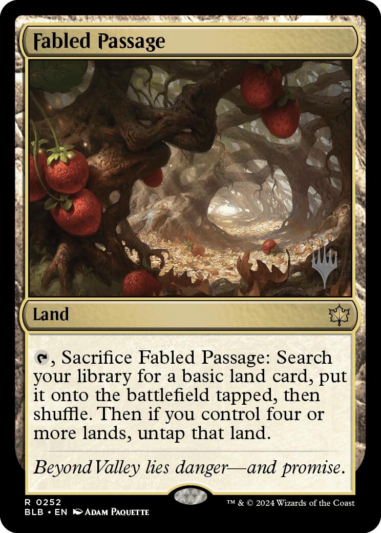 Fabled Passage (Promo Pack) [Bloomburrow Promos] | Good Games Morley