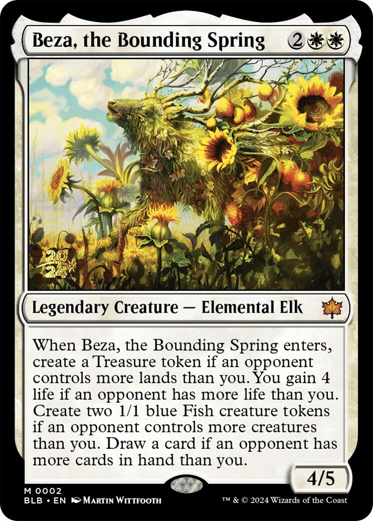 Beza, the Bounding Spring [Bloomburrow Prerelease Promos] | Good Games Morley