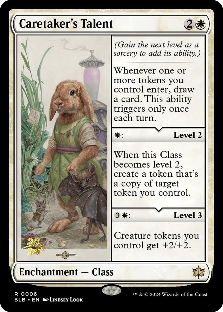 Caretaker's Talent [Bloomburrow Prerelease Promos] | Good Games Morley