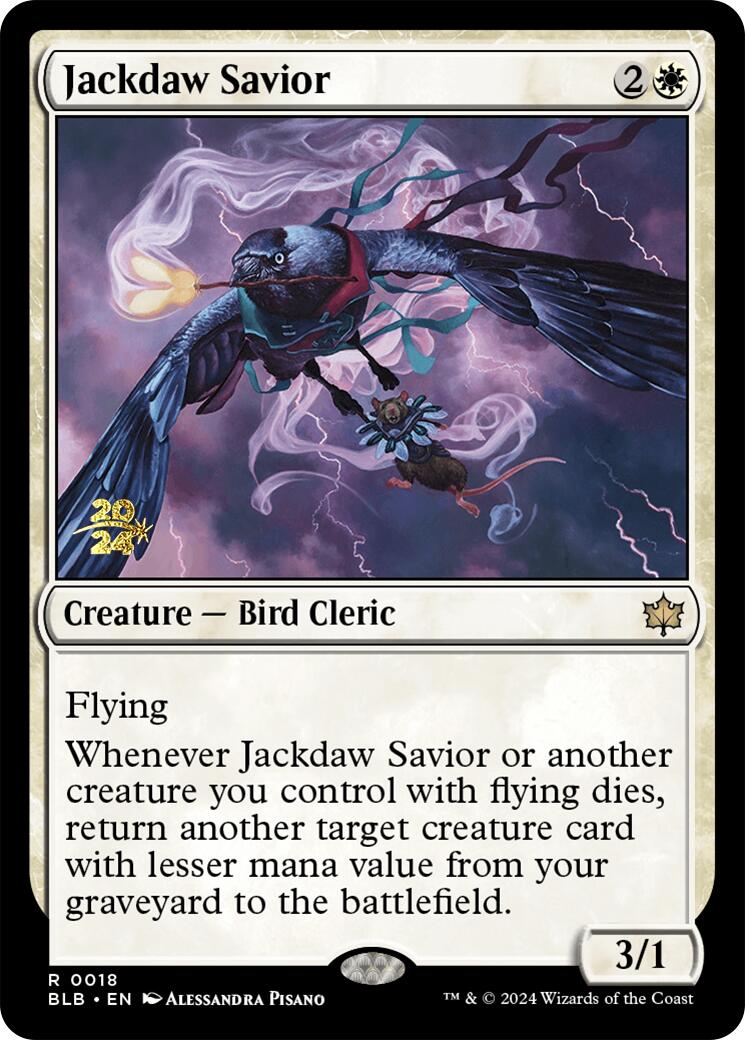 Jackdaw Savior [Bloomburrow Prerelease Promos] | Good Games Morley