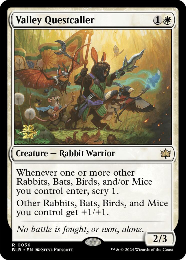 Valley Questcaller [Bloomburrow Prerelease Promos] | Good Games Morley