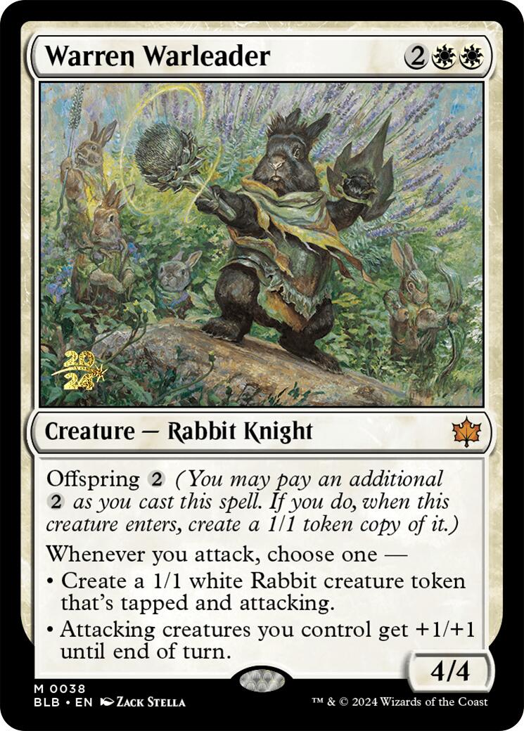 Warren Warleader [Bloomburrow Prerelease Promos] | Good Games Morley