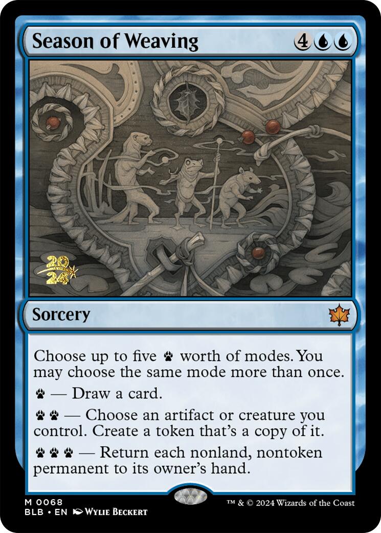 Season of Weaving [Bloomburrow Prerelease Promos] | Good Games Morley