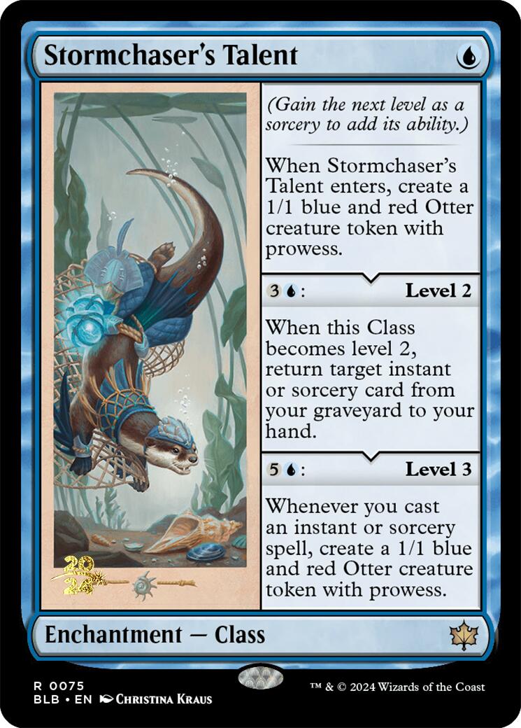 Stormchaser's Talent [Bloomburrow Prerelease Promos] | Good Games Morley