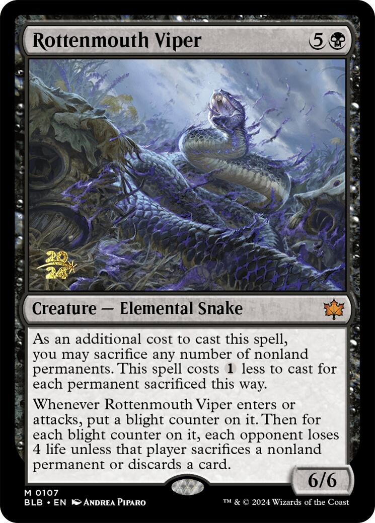 Rottenmouth Viper [Bloomburrow Prerelease Promos] | Good Games Morley