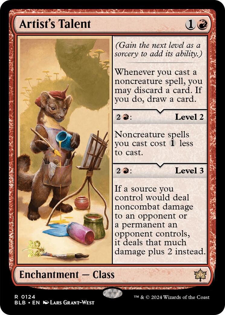 Artist's Talent [Bloomburrow Prerelease Promos] | Good Games Morley