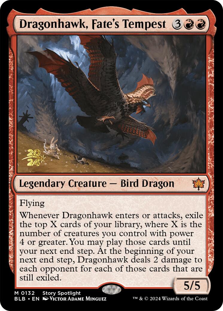 Dragonhawk, Fate's Tempest [Bloomburrow Prerelease Promos] | Good Games Morley