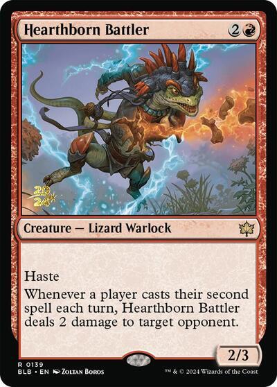 Hearthborn Battler [Bloomburrow Prerelease Promos] | Good Games Morley