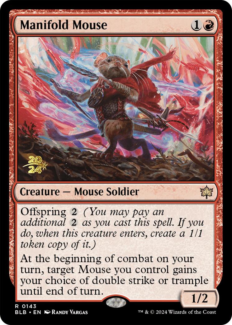 Manifold Mouse [Bloomburrow Prerelease Promos] | Good Games Morley