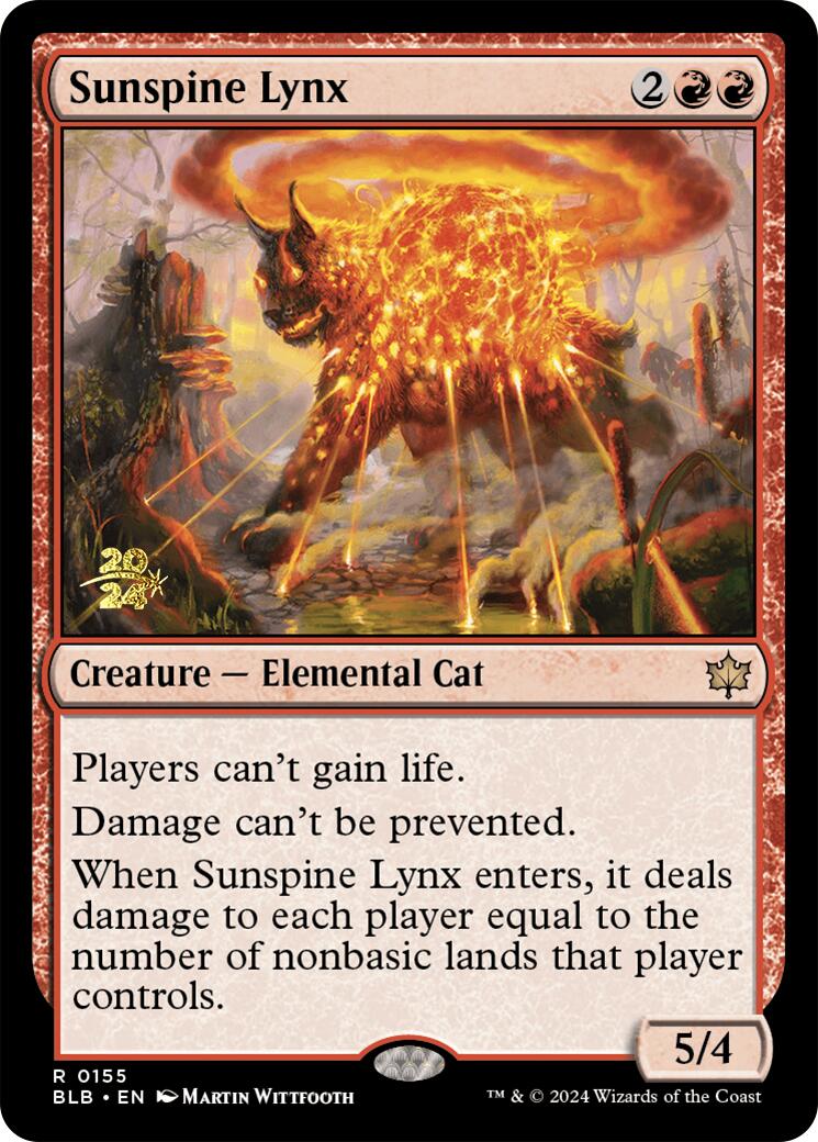 Sunspine Lynx [Bloomburrow Prerelease Promos] | Good Games Morley