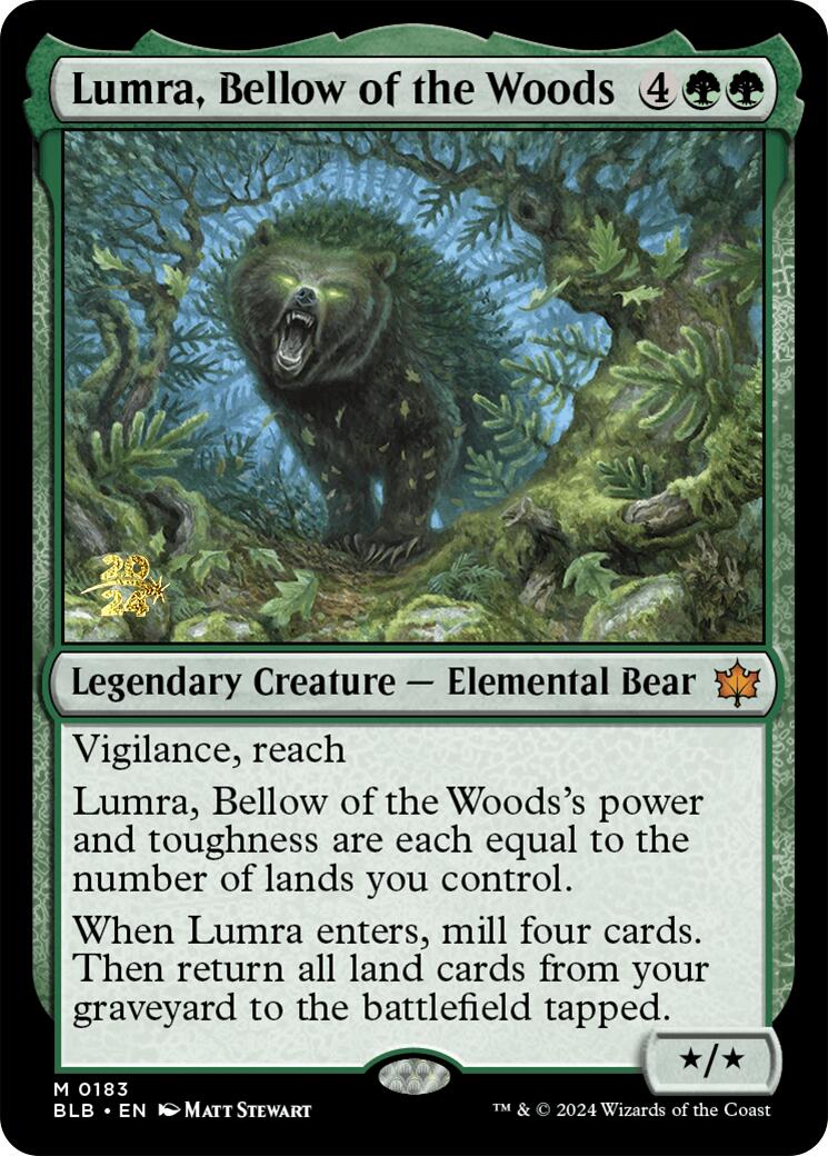 Lumra, Bellow of the Woods [Bloomburrow Prerelease Promos] | Good Games Morley