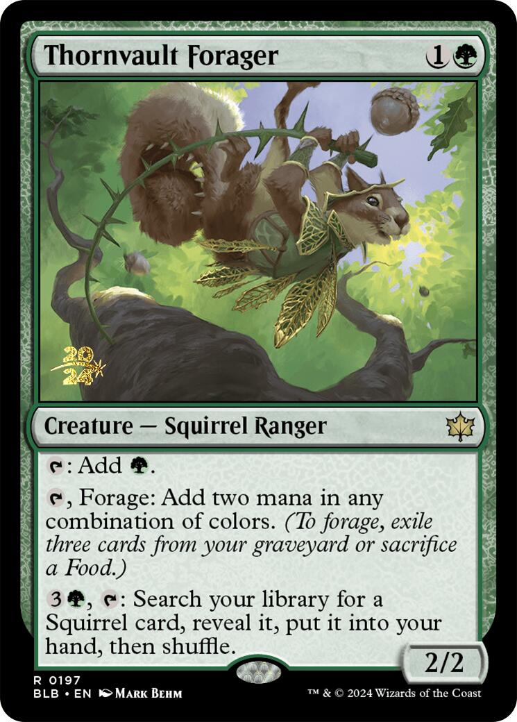 Thornvault Forager [Bloomburrow Prerelease Promos] | Good Games Morley
