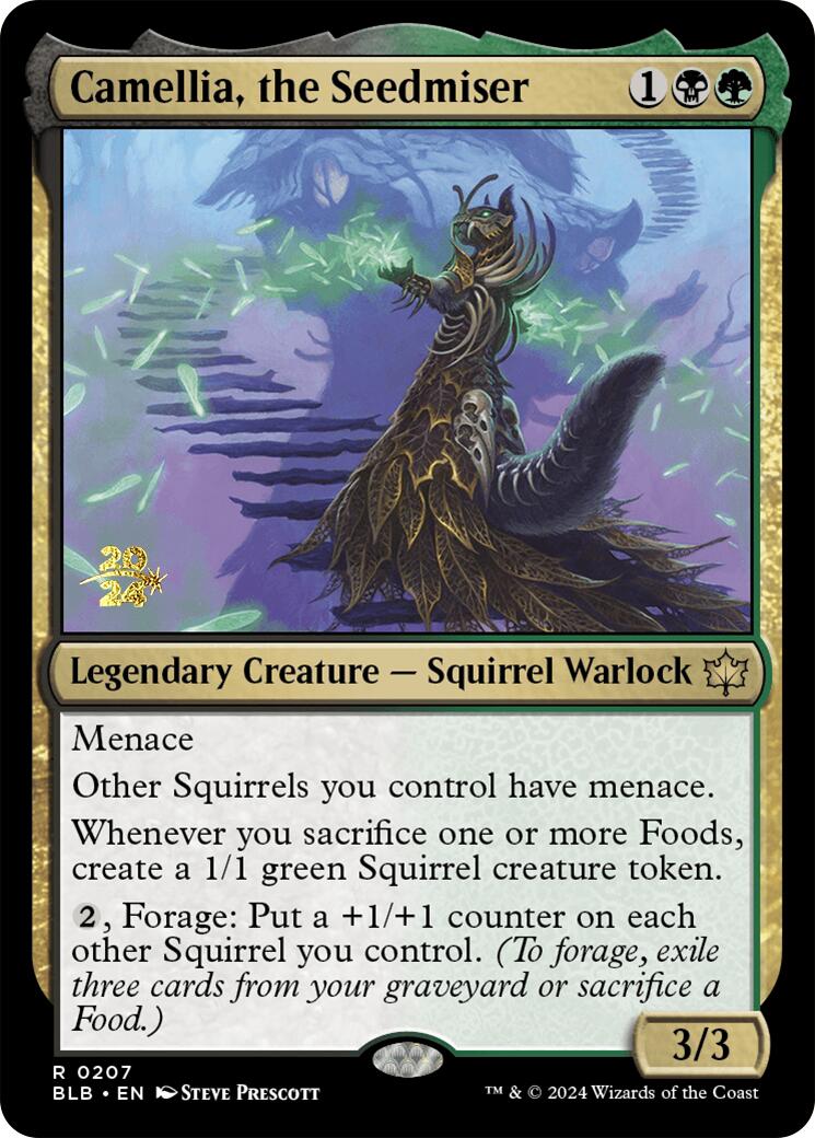 Camellia, the Seedmiser [Bloomburrow Prerelease Promos] | Good Games Morley