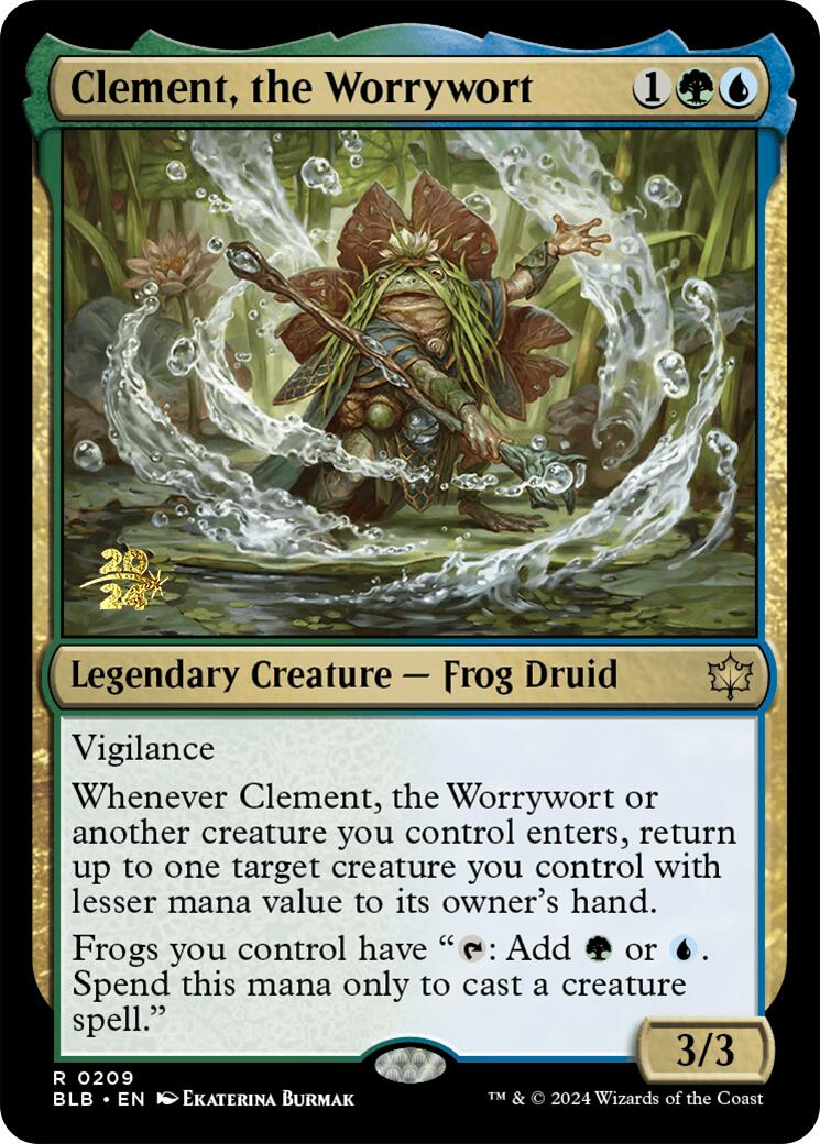 Clement, the Worrywort [Bloomburrow Prerelease Promos] | Good Games Morley