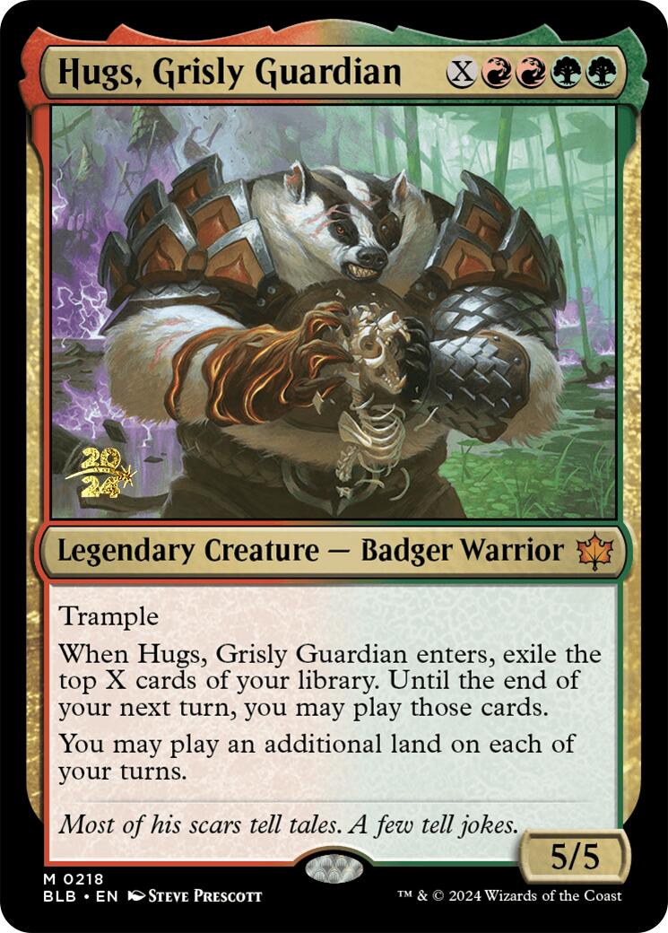 Hugs, Grisly Guardian [Bloomburrow Prerelease Promos] | Good Games Morley