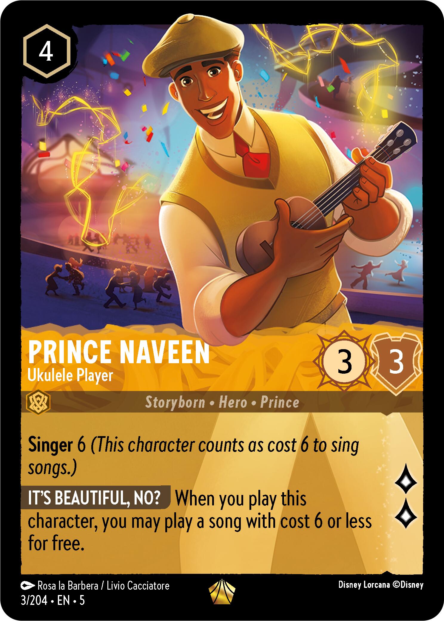 Prince Naveen - Ukulele Player (3/204) [Shimmering Skies] | Good Games Morley