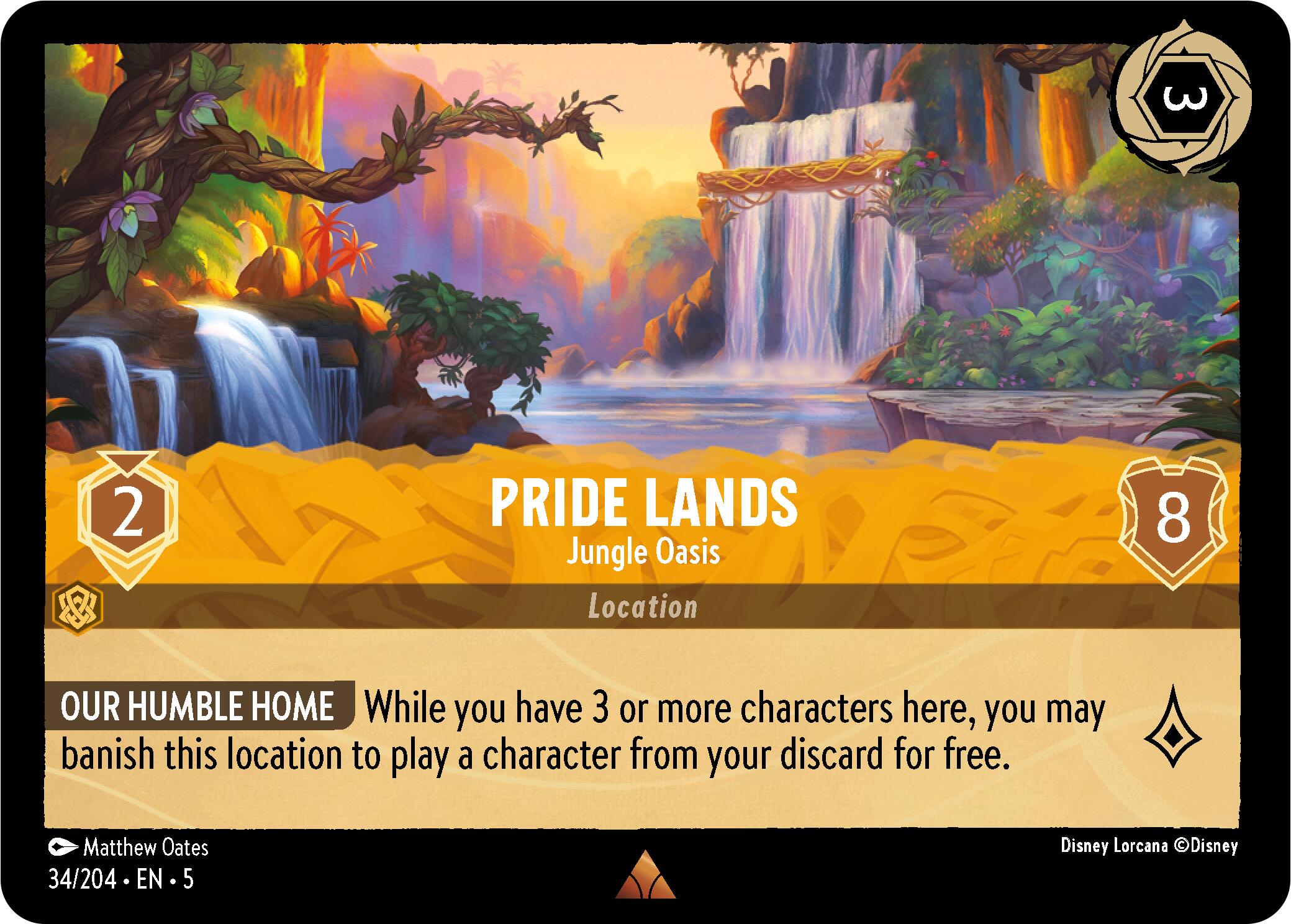 Pride Lands - Jungle Oasis (34/204) [Shimmering Skies] | Good Games Morley