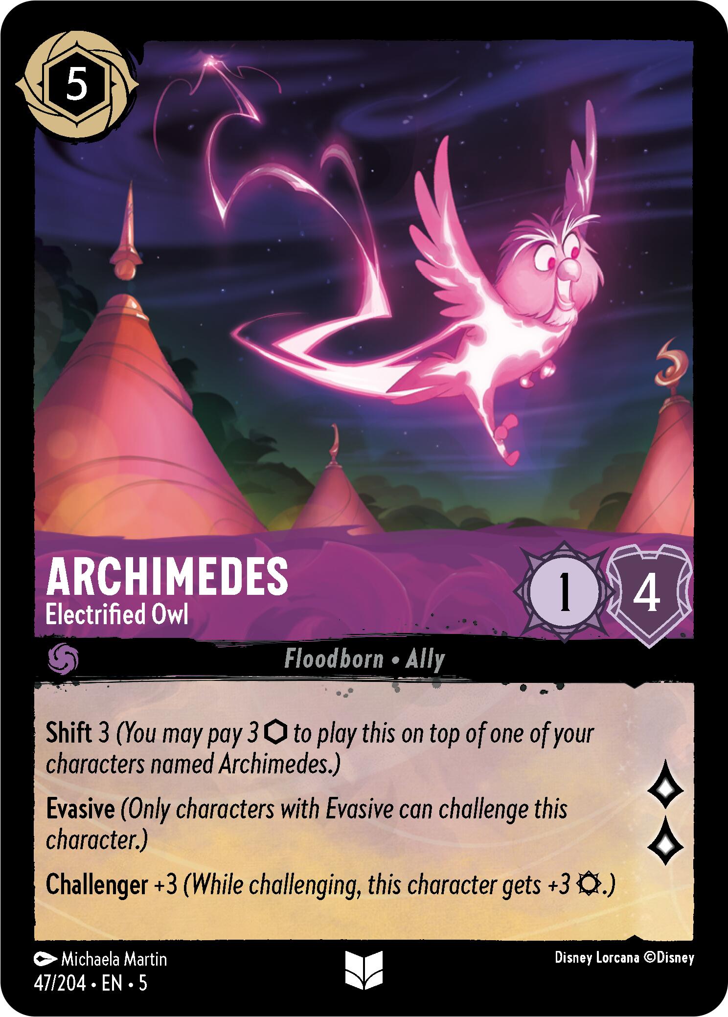 Archimedes - Electrified Owl (47/204) [Shimmering Skies] | Good Games Morley