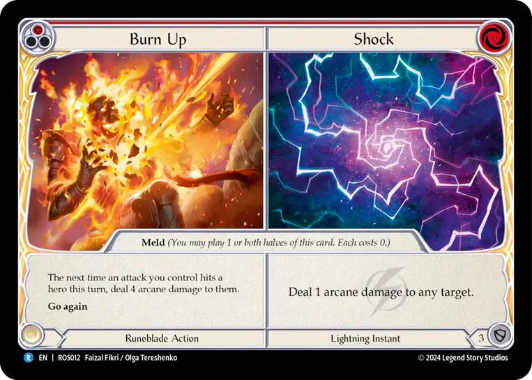 Burn Up // Shock [ROS012] (Rosetta)  Rainbow Foil | Good Games Morley