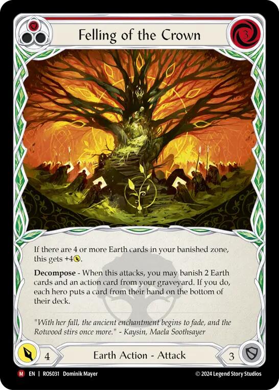 Felling of the Crown [ROS031] (Rosetta)  Rainbow Foil | Good Games Morley