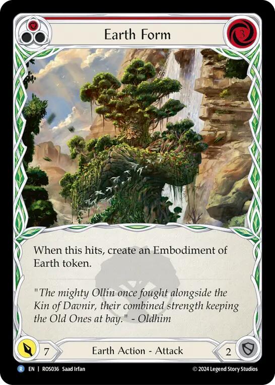 Earth Form (Red) [ROS036] (Rosetta)  Rainbow Foil | Good Games Morley