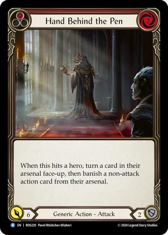 Hand Behind the Pen [ROS220] (Rosetta)  Rainbow Foil | Good Games Morley