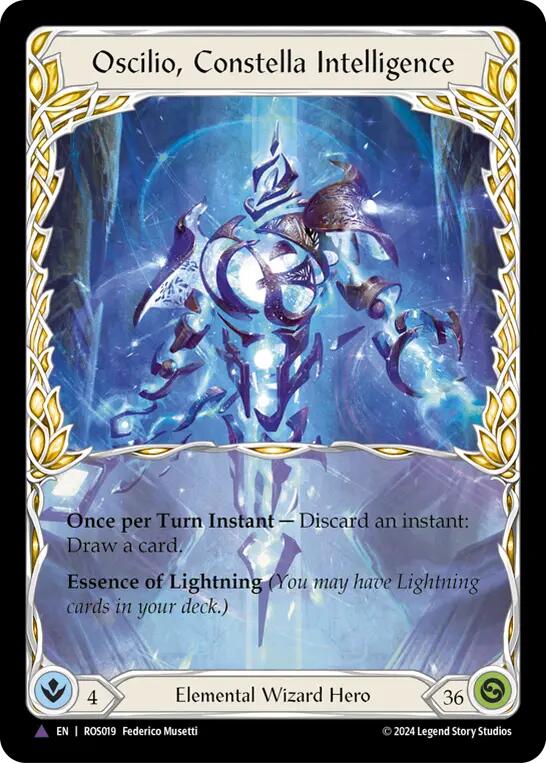 Oscilio, Constella Intelligence (Marvel) [ROS019] (Rosetta)  Cold Foil | Good Games Morley