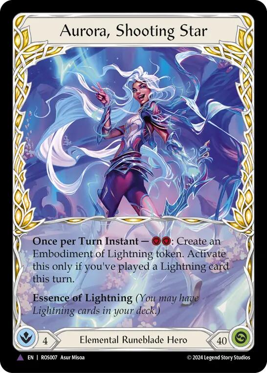 Aurora, Shooting Star (Marvel) [ROS007] (Rosetta)  Cold Foil | Good Games Morley