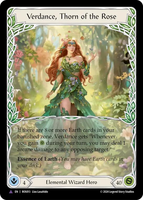 Verdance, Thorn of the Rose (Marvel) [ROS013] (Rosetta)  Cold Foil | Good Games Morley
