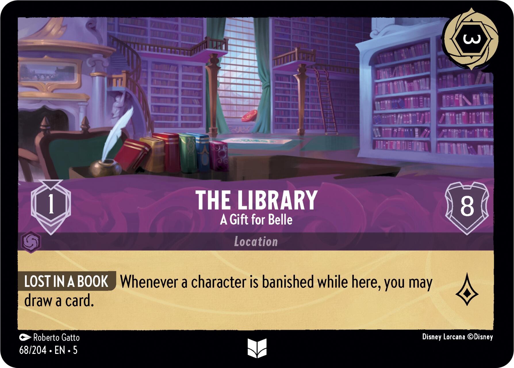 The Library - A Gift for Belle (68/204) [Shimmering Skies] | Good Games Morley