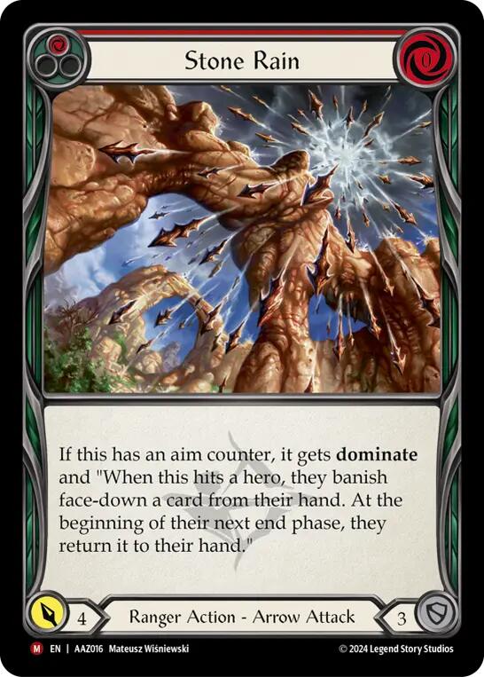 Stone Rain [AAZ016] (Armory Deck: Azalea)  Rainbow Foil | Good Games Morley
