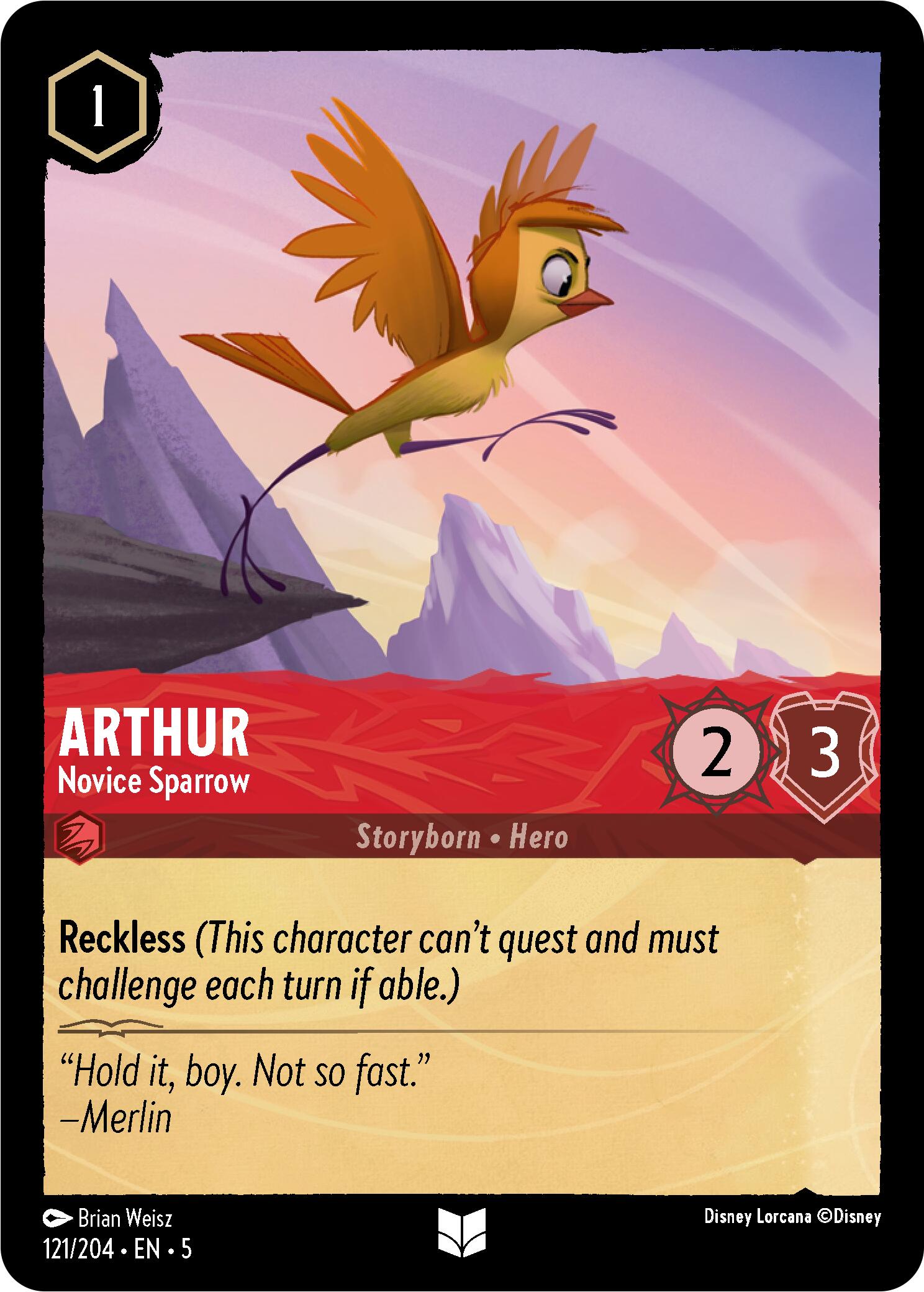 Arthur - Novice Sparrow (121/204) [Shimmering Skies] | Good Games Morley