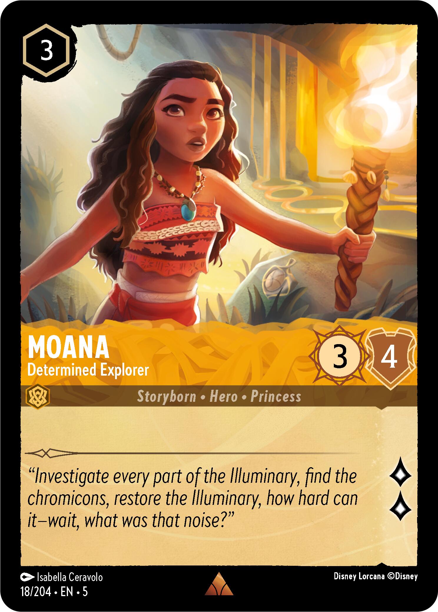 Moana - Determined Explorer (18/204) [Shimmering Skies] | Good Games Morley